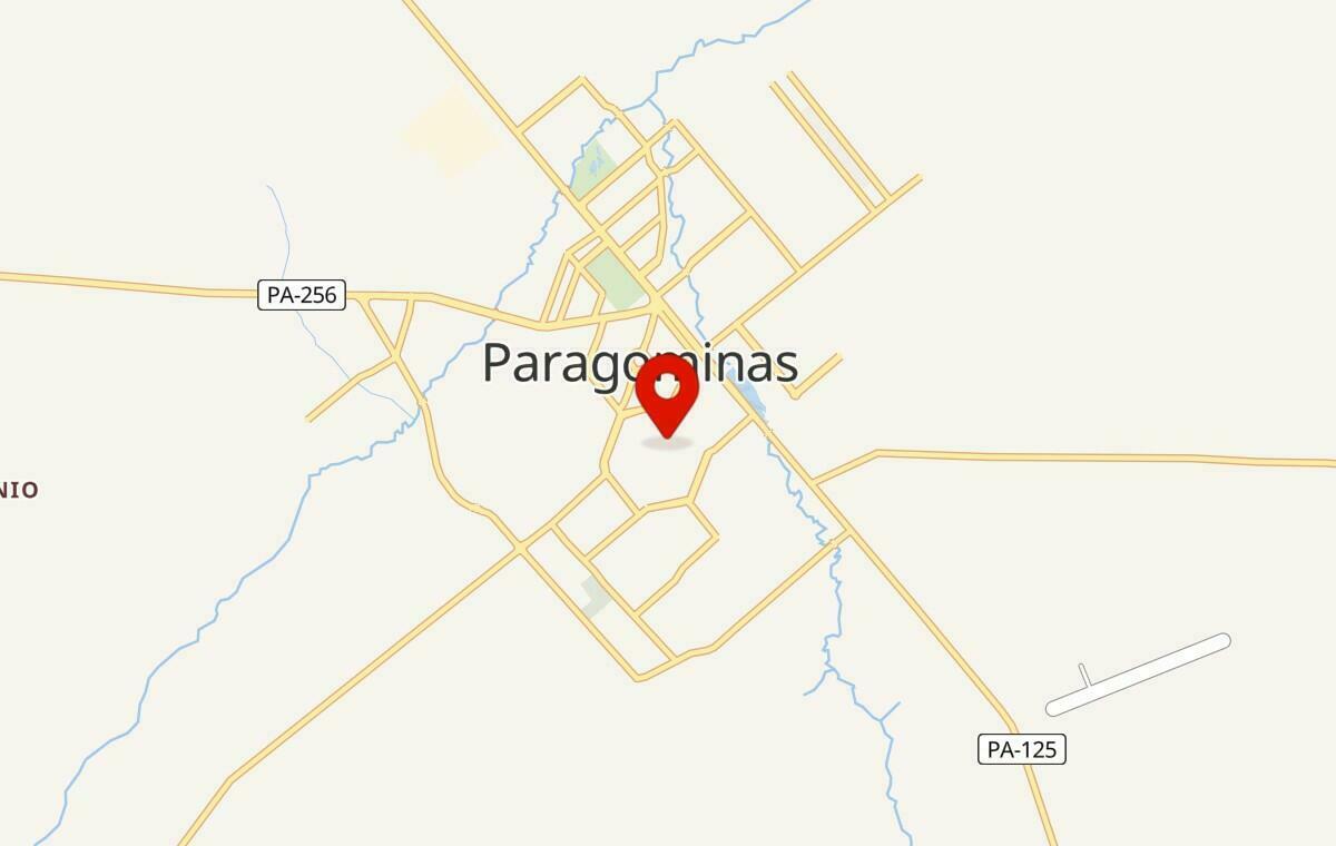Mapa de Paragominas no Pará