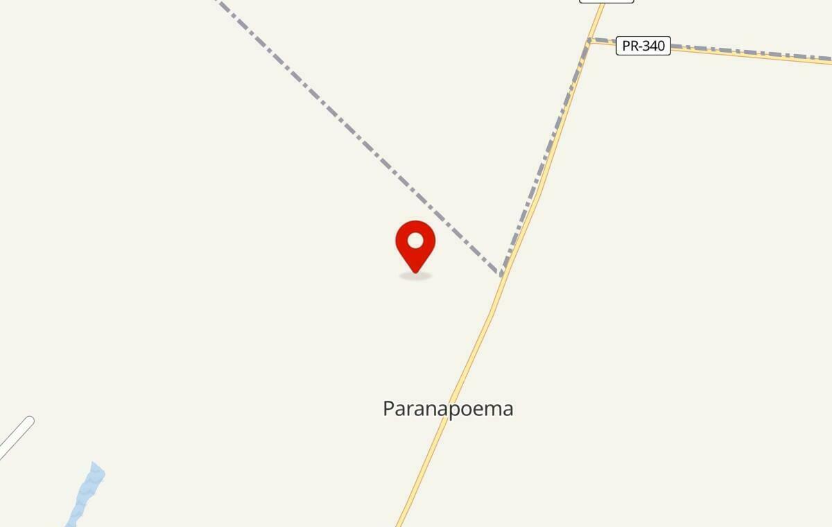Mapa de Paranapoema no Paraná