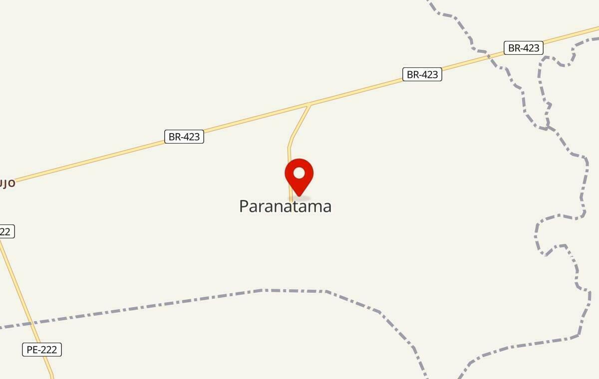 Mapa de Paranatama em Pernambuco
