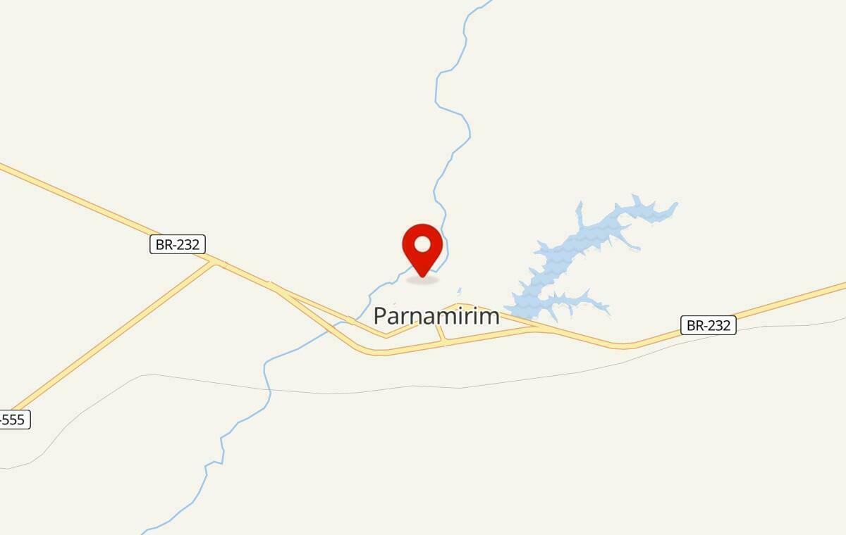 Mapa de Parnamirim em Pernambuco