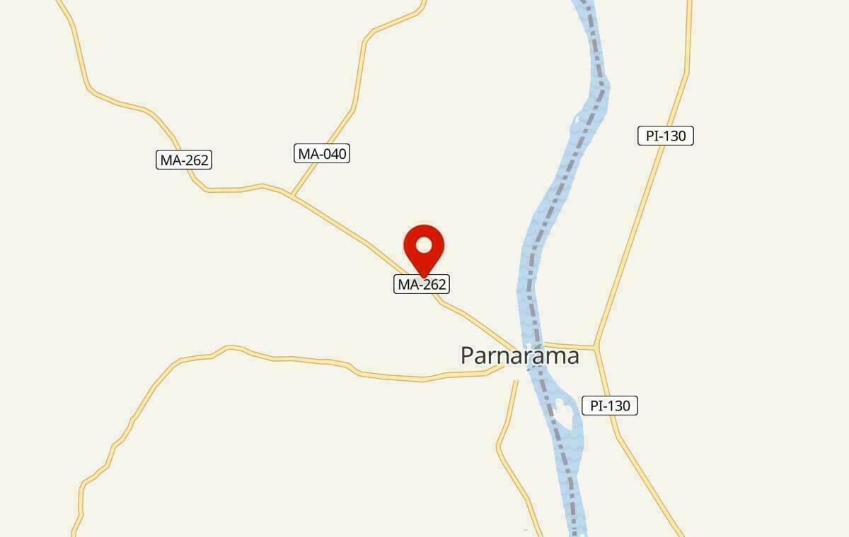 Mapa de Parnarama no Maranhão
