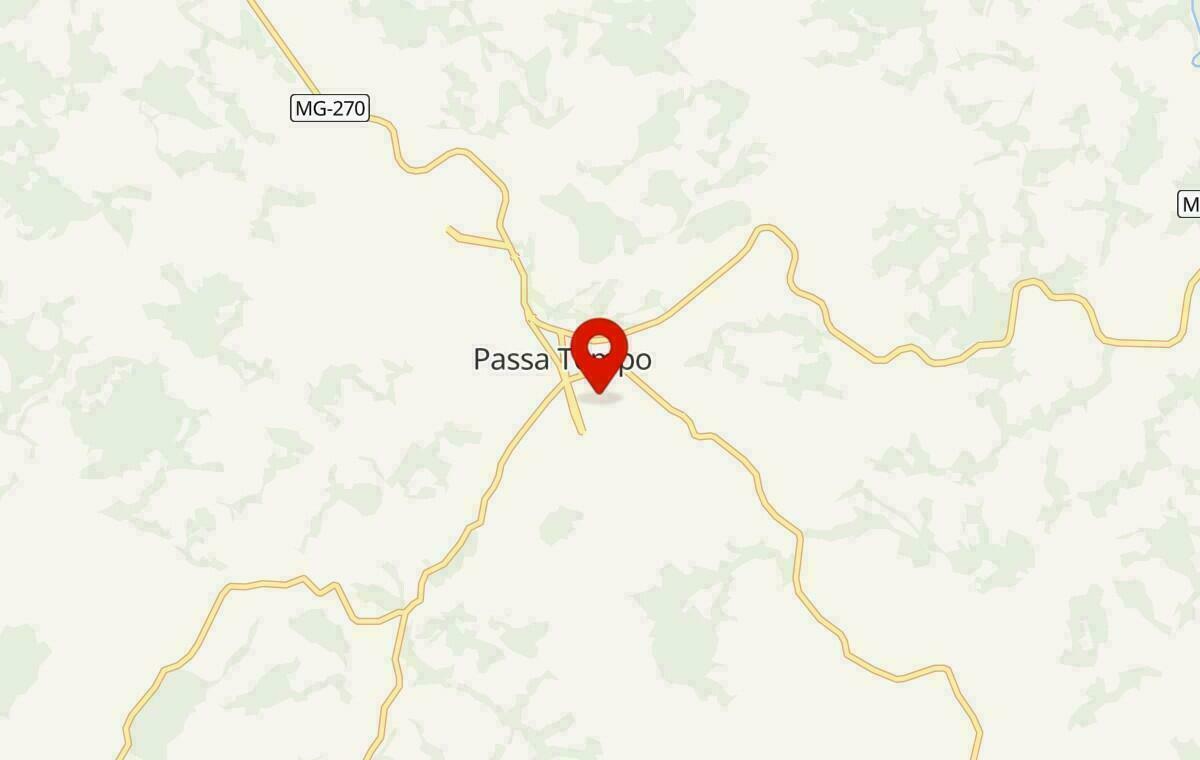 Mapa de Passa Tempo em Minas Gerais