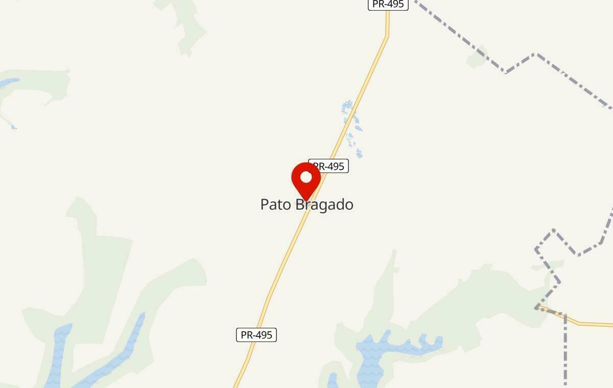 Mapa de Pato Bragado no Paraná