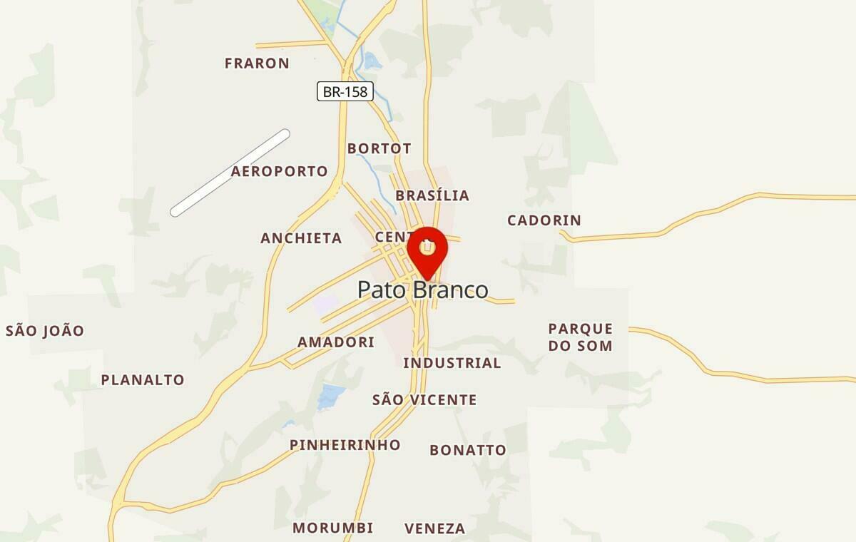 Mapa de Pato Branco no Paraná