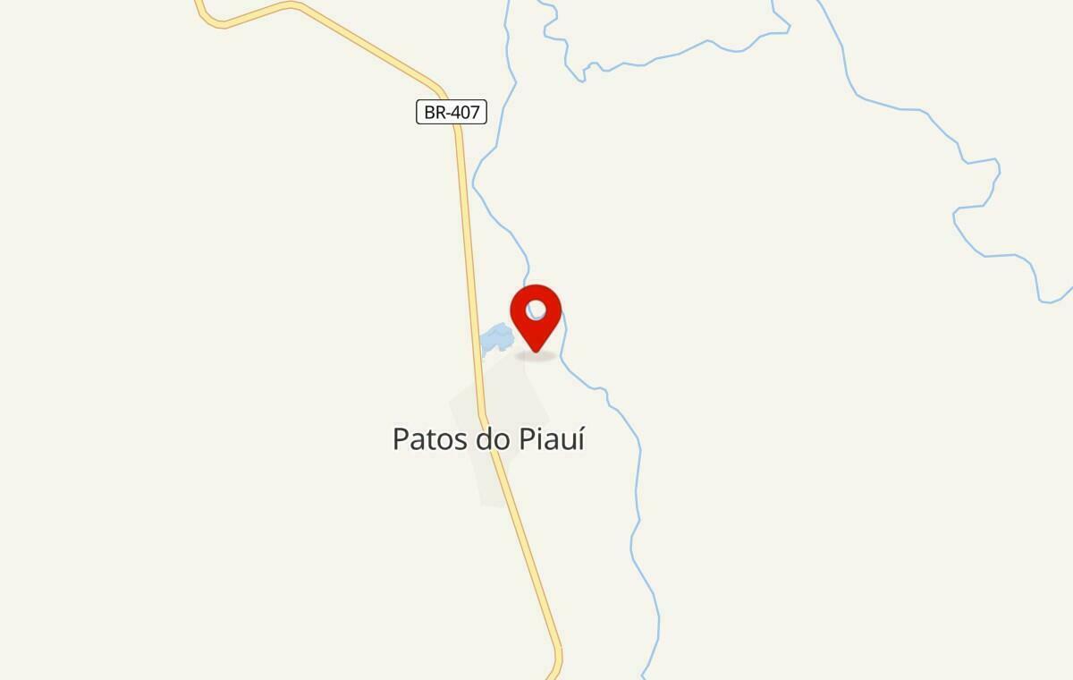 Mapa de Patos do Piauí no Piauí