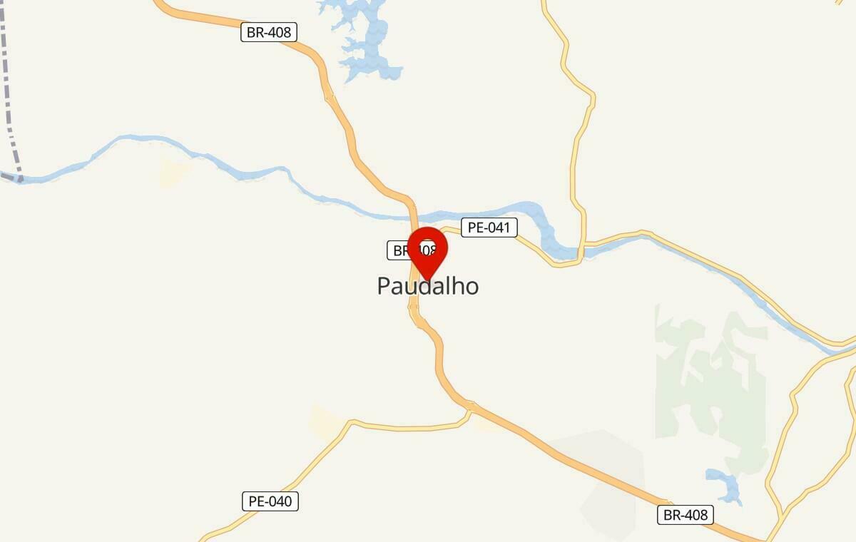 Mapa de Paudalho em Pernambuco