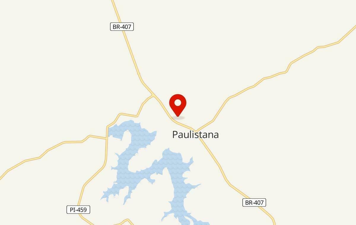 Mapa de Paulistana no Piauí
