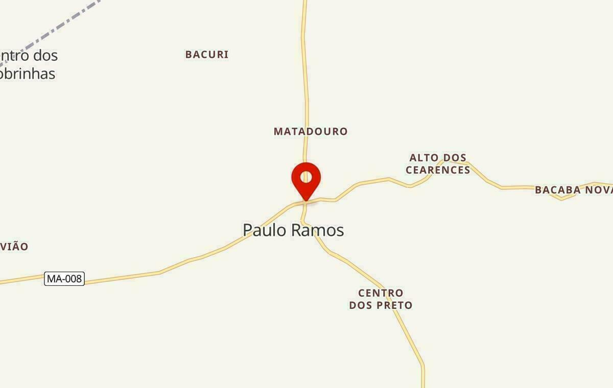 Mapa de Paulo Ramos no Maranhão