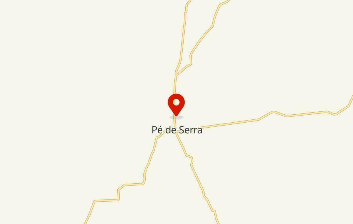 Mapa de Pé de Serra na Bahia