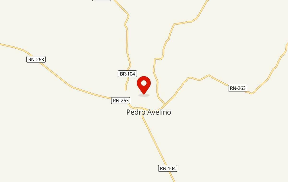 Mapa de Pedro Avelino no Rio Grande do Norte