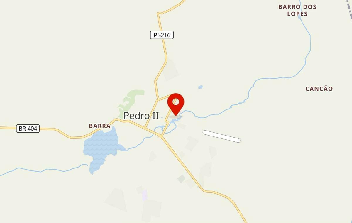 Mapa de Pedro II no Piauí