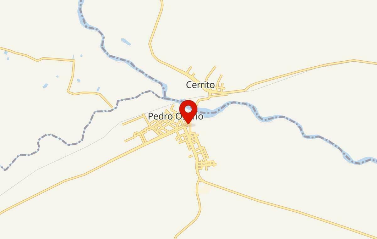 Mapa de Pedro Osório no Rio Grande do Sul