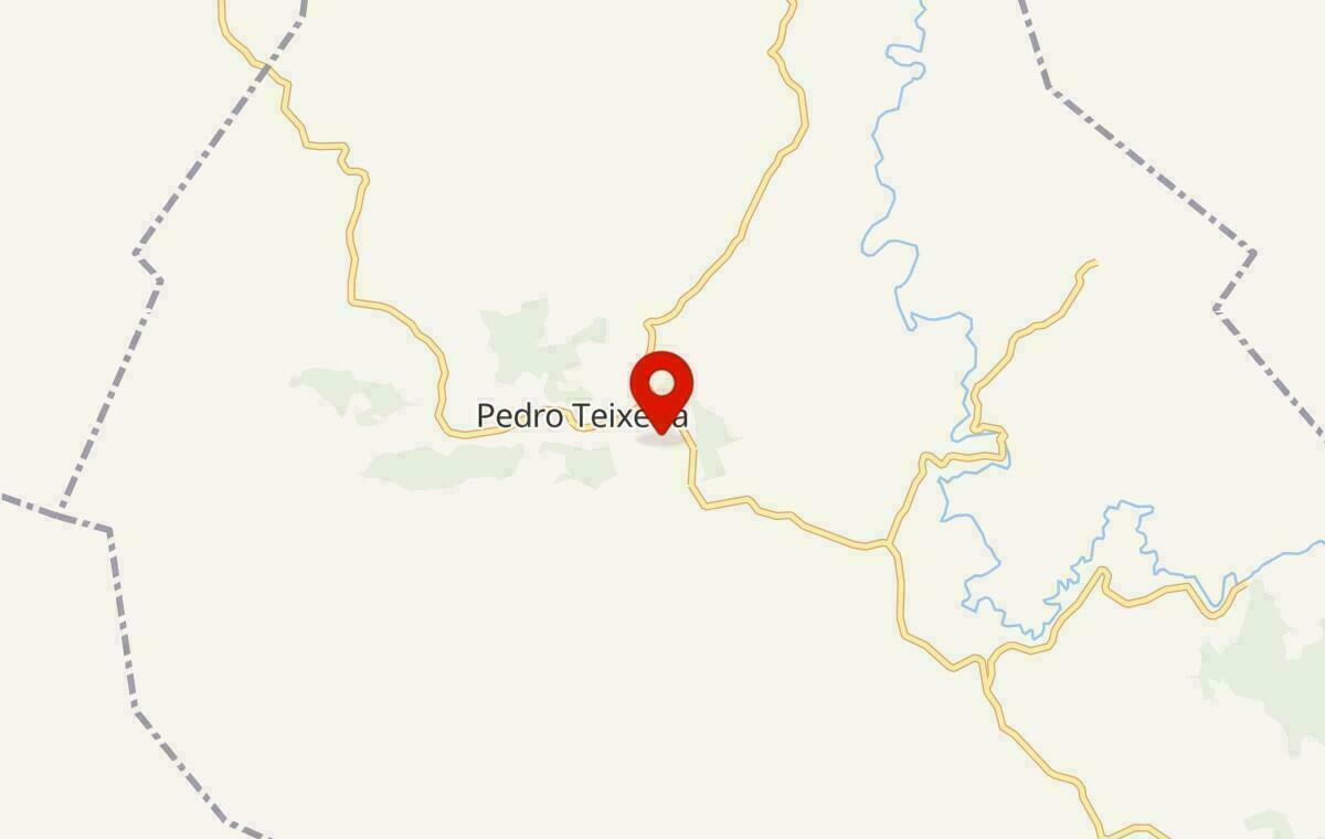 Mapa de Pedro Teixeira em Minas Gerais