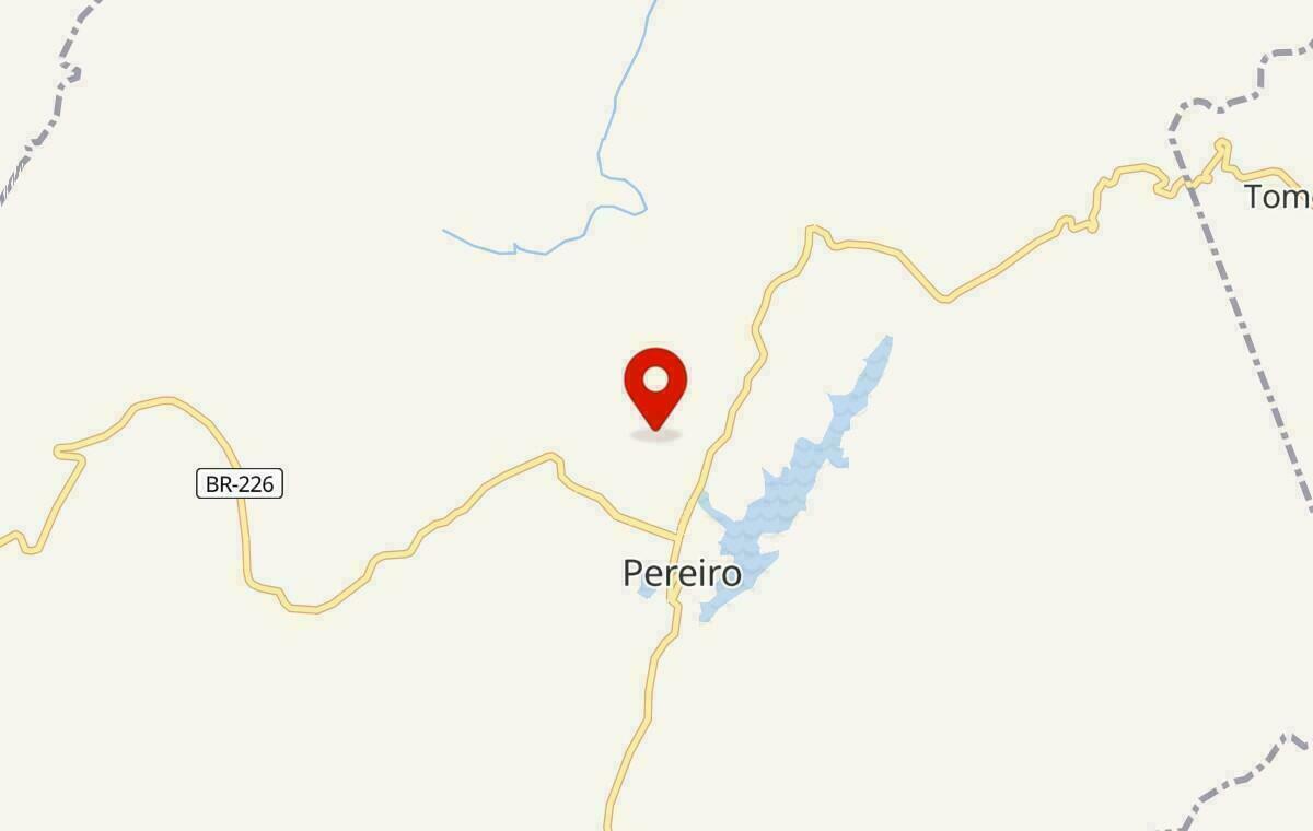 Mapa de Pereiro no Ceará