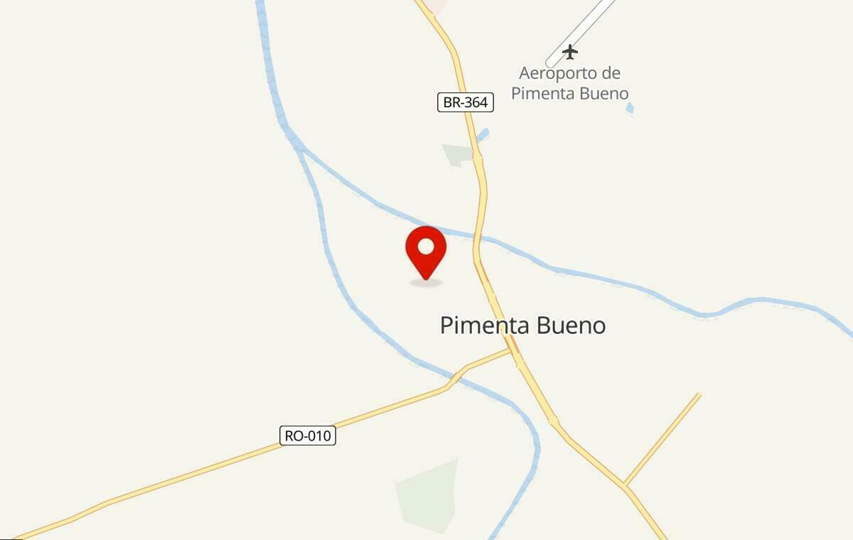 Mapa de Pimenta Bueno em Rondônia