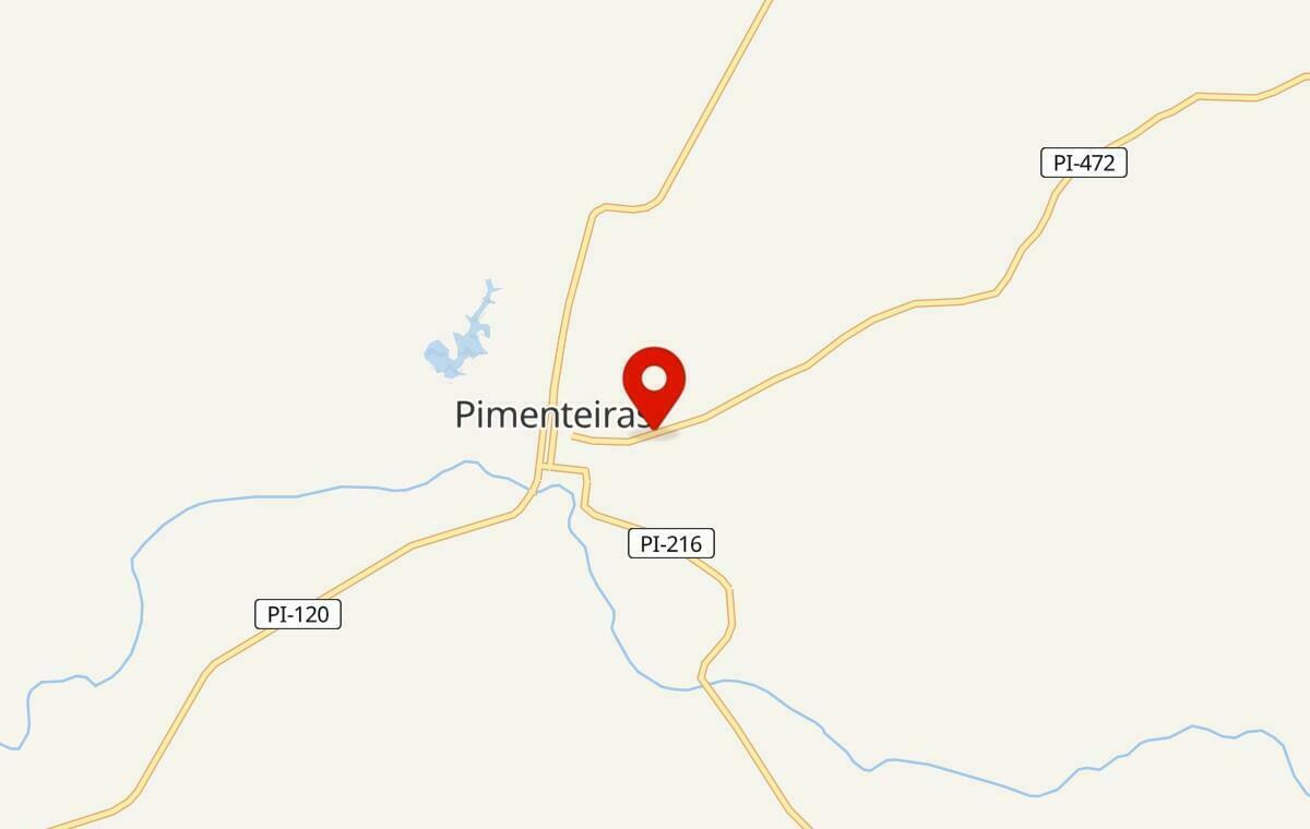 Mapa de Pimenteiras no Piauí