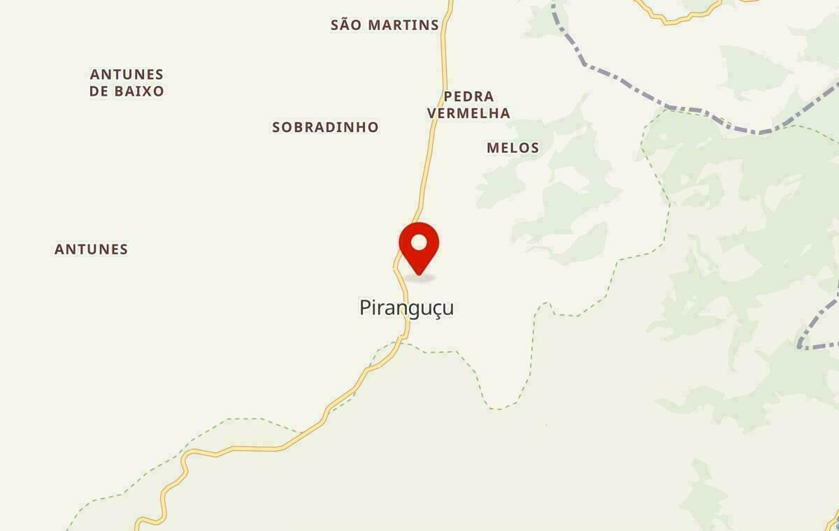 Mapa de Piranguçu em Minas Gerais