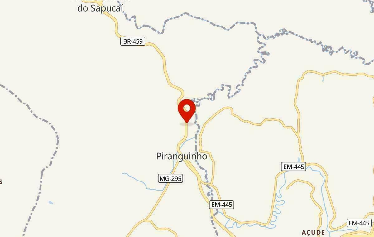 Mapa de Piranguinho em Minas Gerais