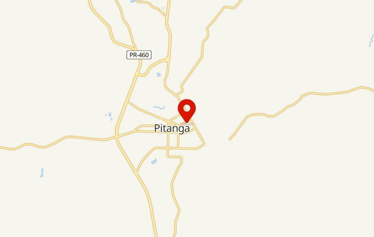 Mapa de Pitanga no Paraná