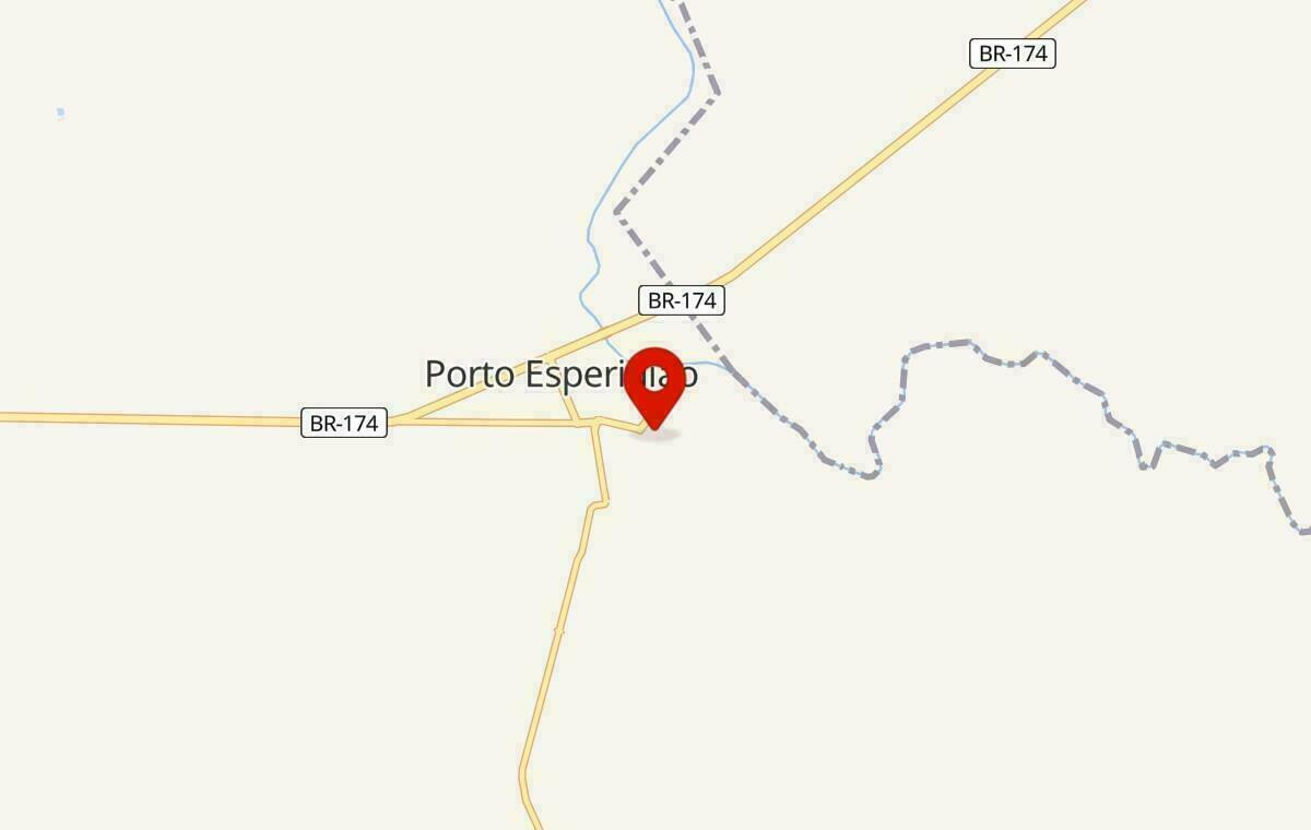 Mapa de Porto Esperidião no Mato Grosso