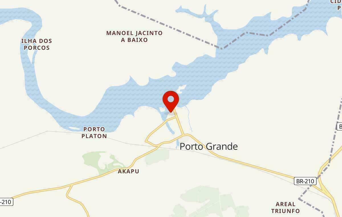 Mapa de Porto Grande no Amapá