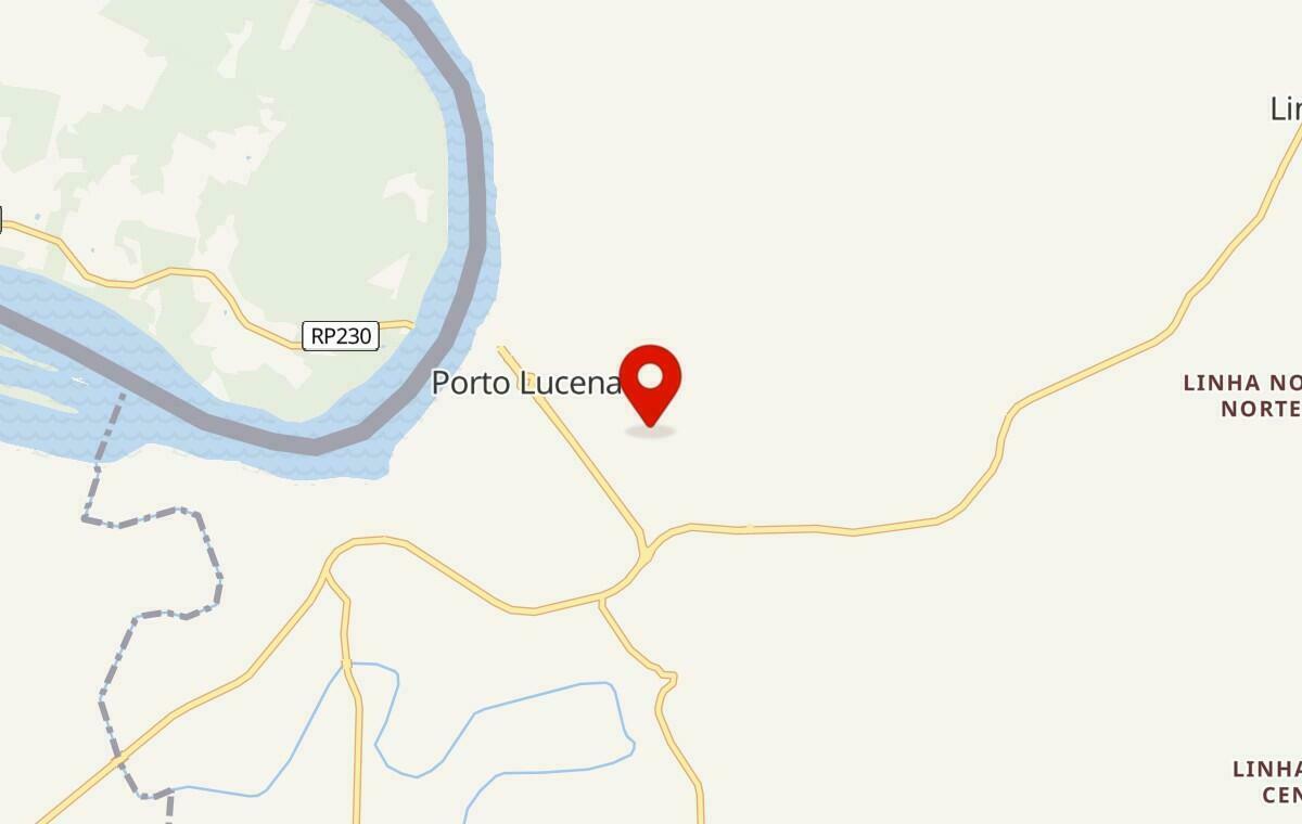 Mapa de Porto Lucena no Rio Grande do Sul