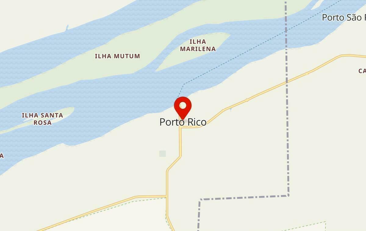 Mapa de Porto Rico no Paraná