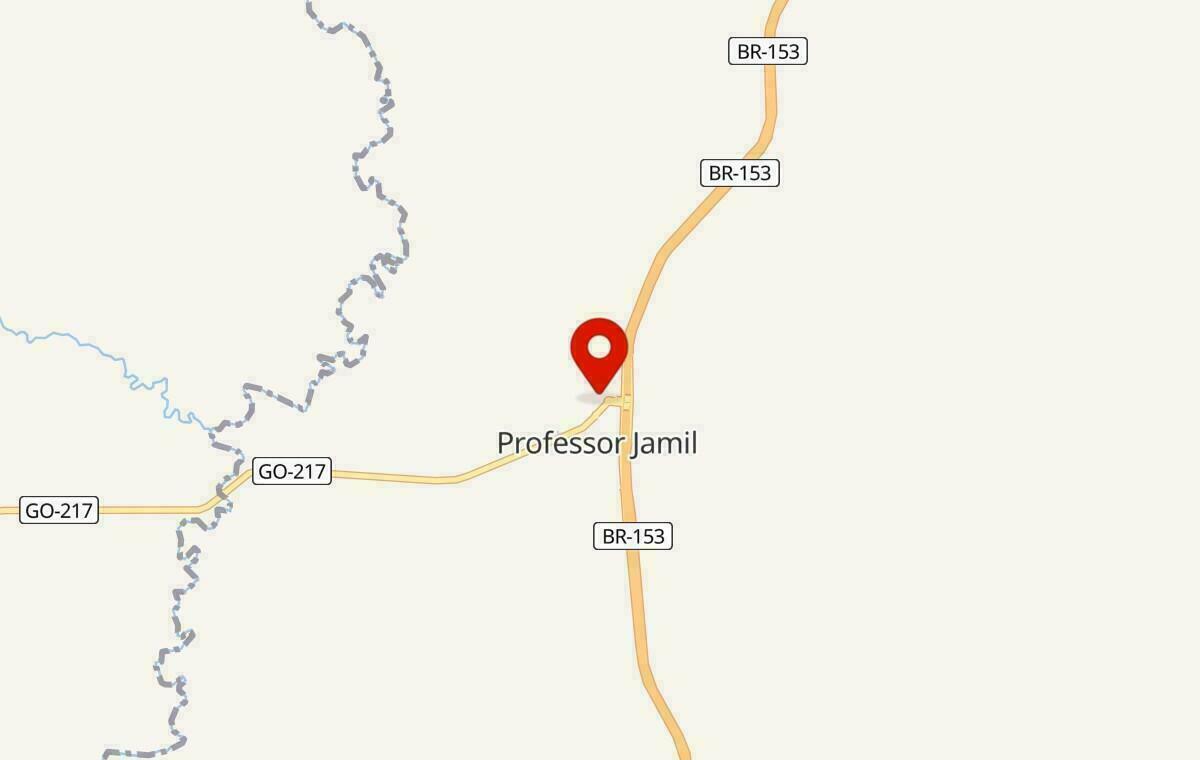 Mapa de Professor Jamil em Goiás