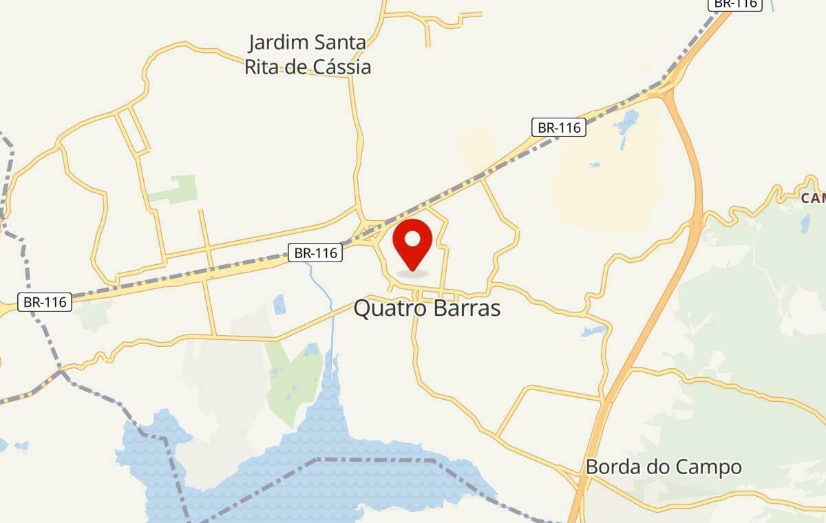 Mapa de Quatro Barras no Paraná