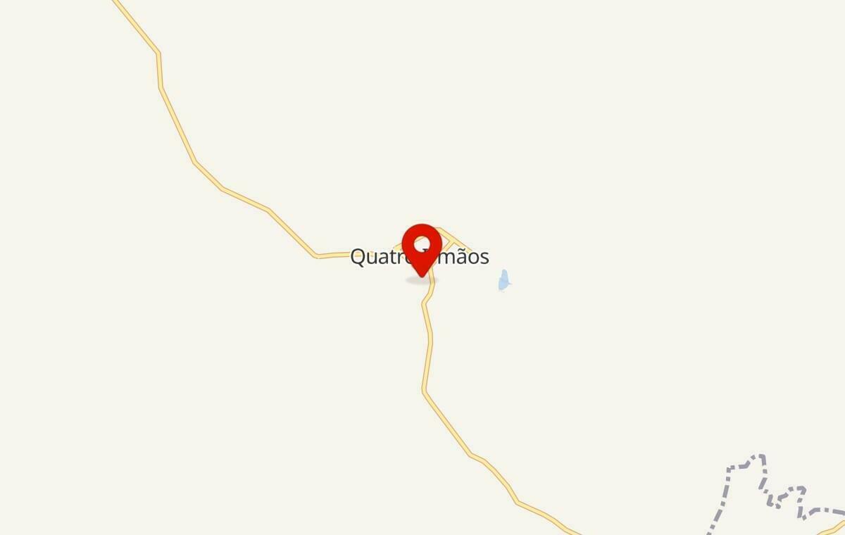 Mapa de Quatro Irmãos no Rio Grande do Sul