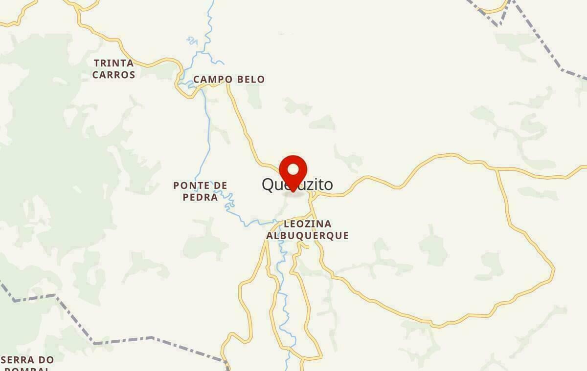 Mapa de Queluzito em Minas Gerais