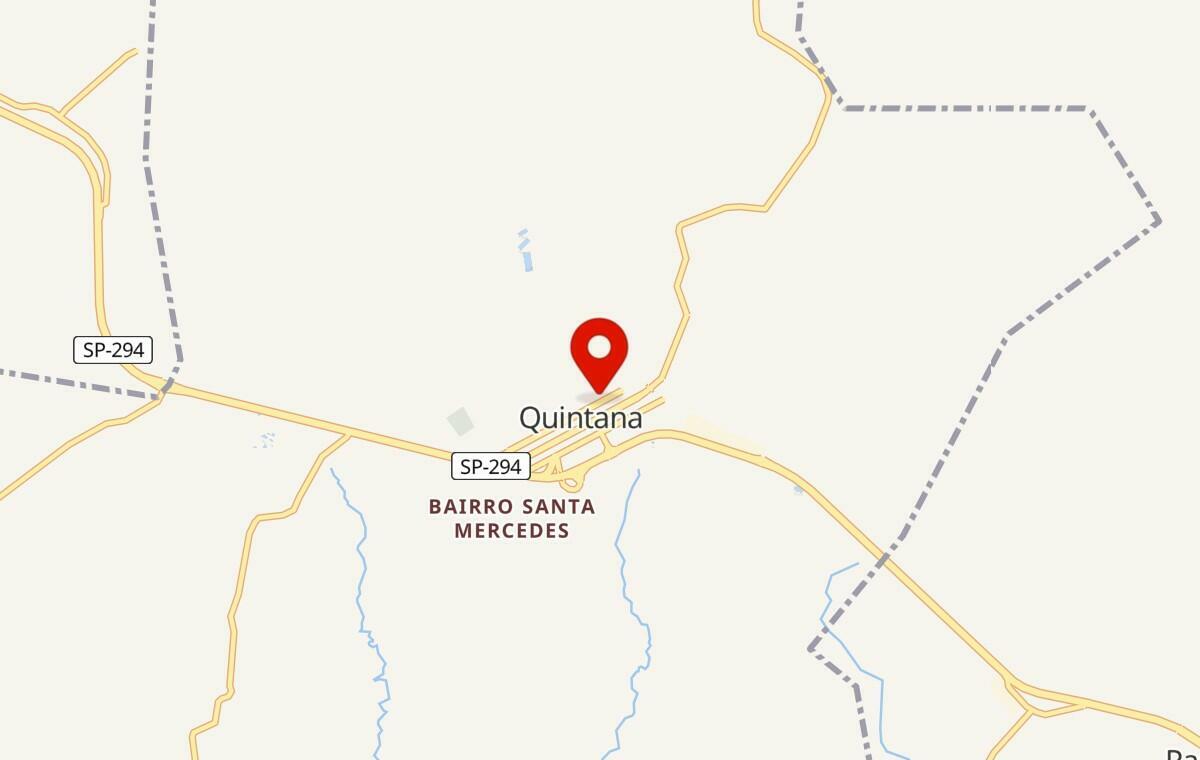 Mapa de Quintana em São Paulo