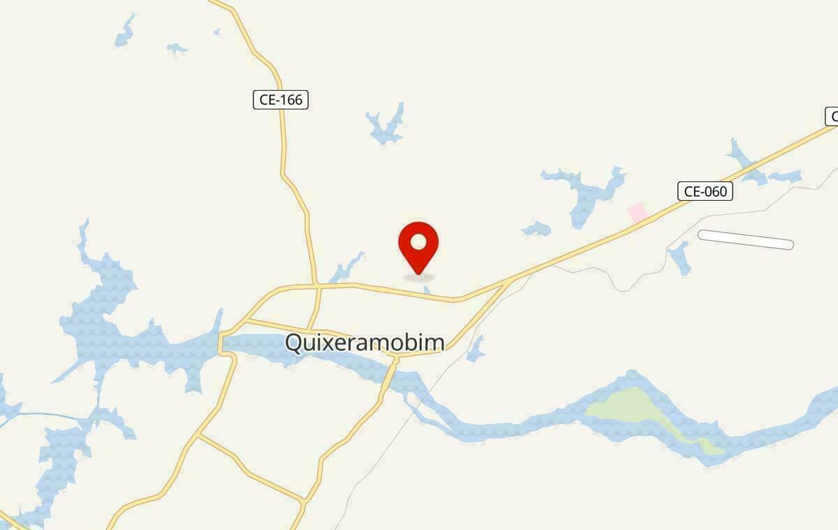 Mapa de Quixeramobim no Ceará