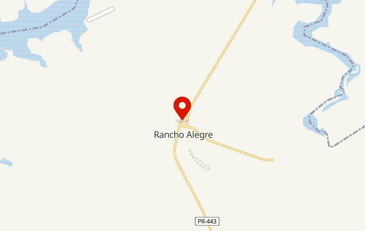 Mapa de Rancho Alegre no Paraná