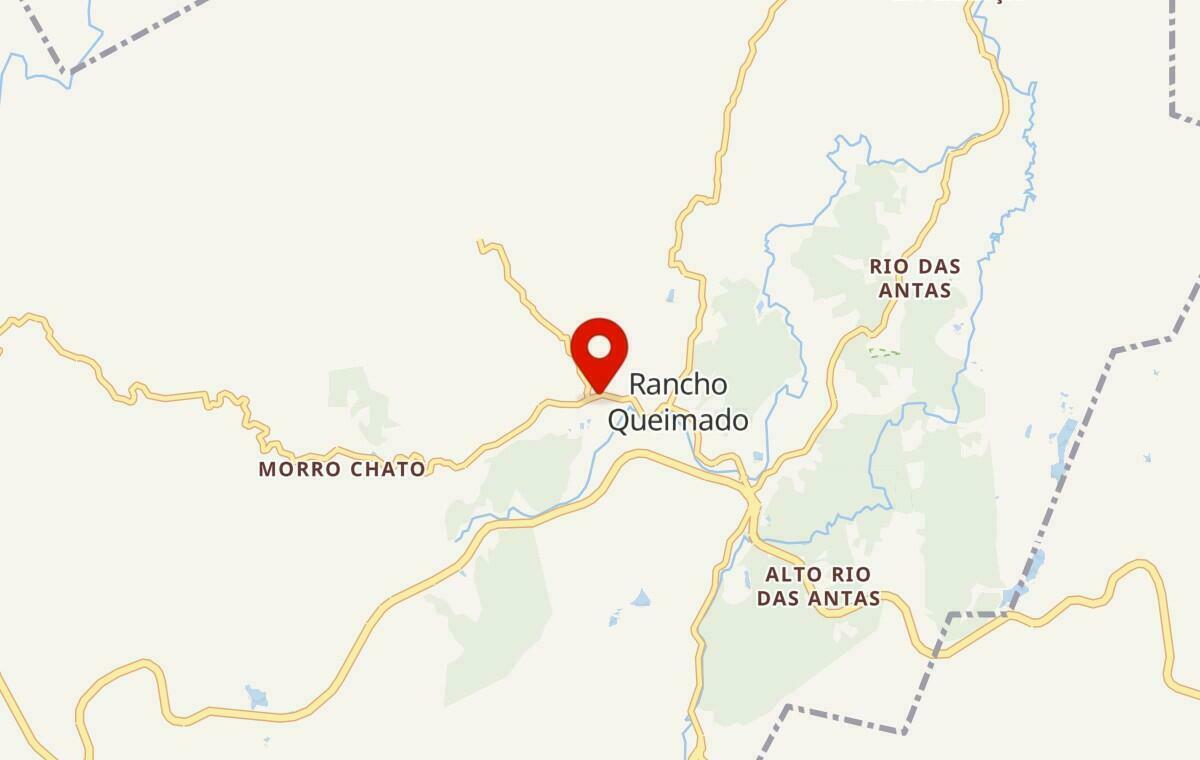 Mapa de Rancho Queimado em Santa Catarina