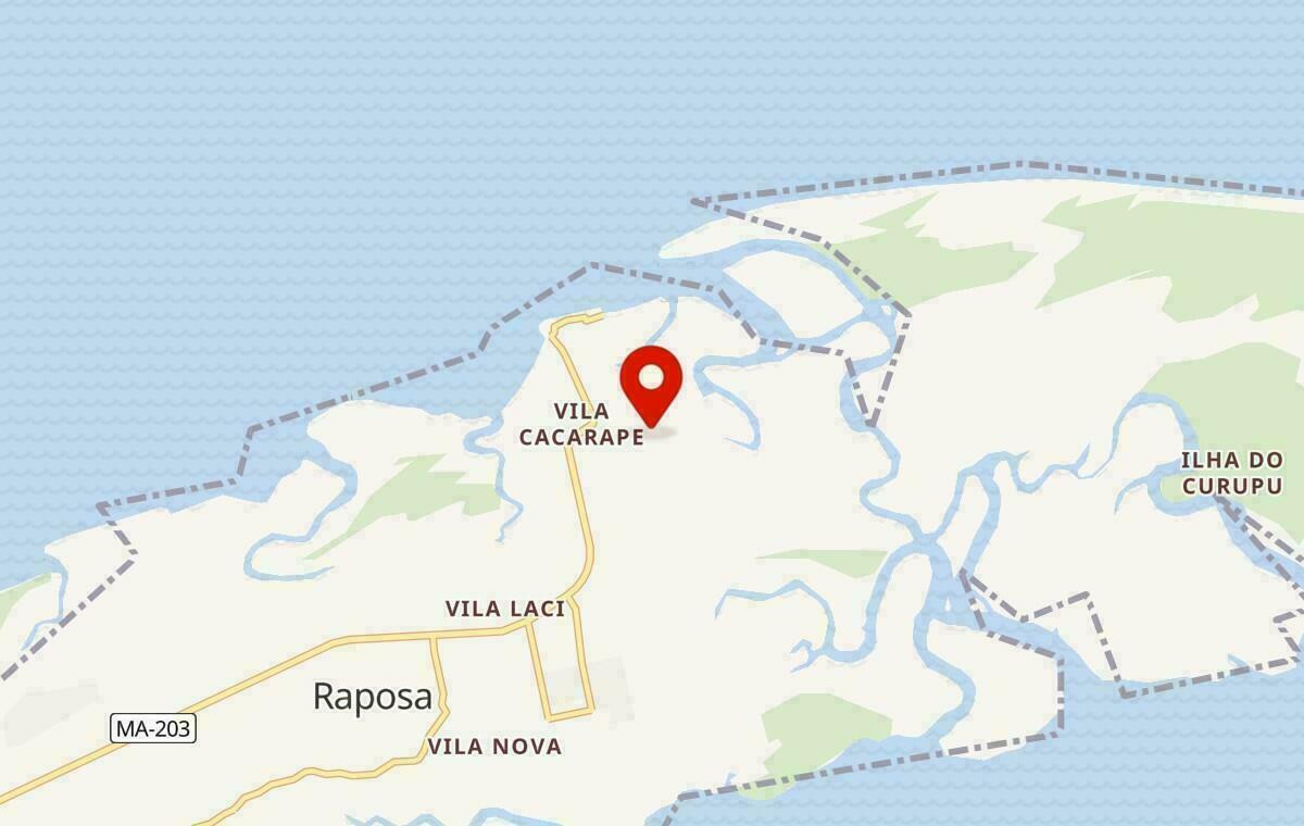 Mapa de Raposa no Maranhão