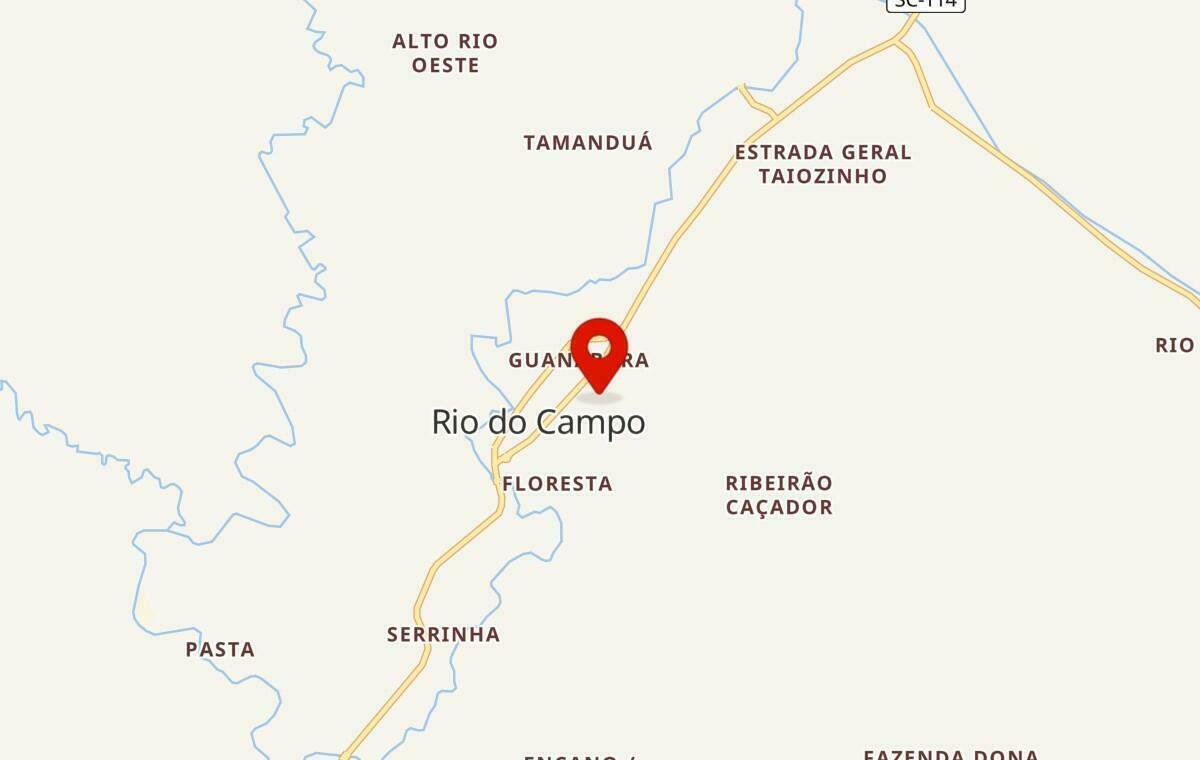 Mapa de Rio do Campo em Santa Catarina