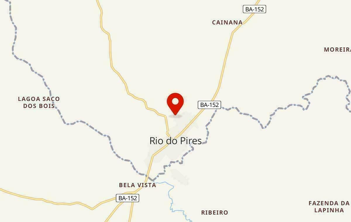 Mapa de Rio do Pires na Bahia