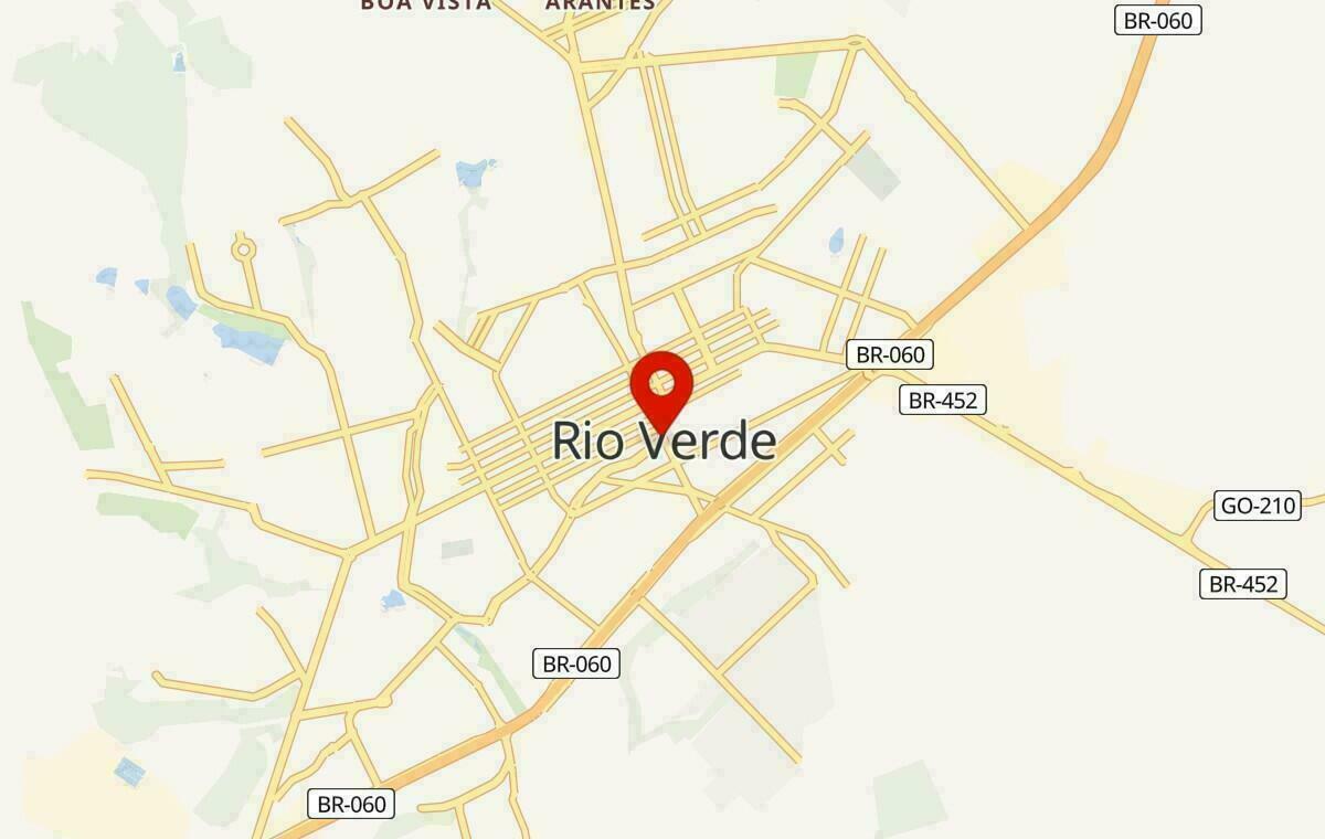 Mapa de Rio Verde em Goiás