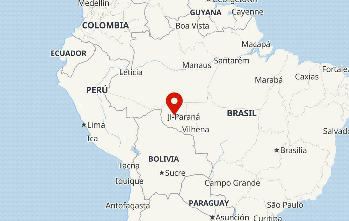 Mapa em Rondônia