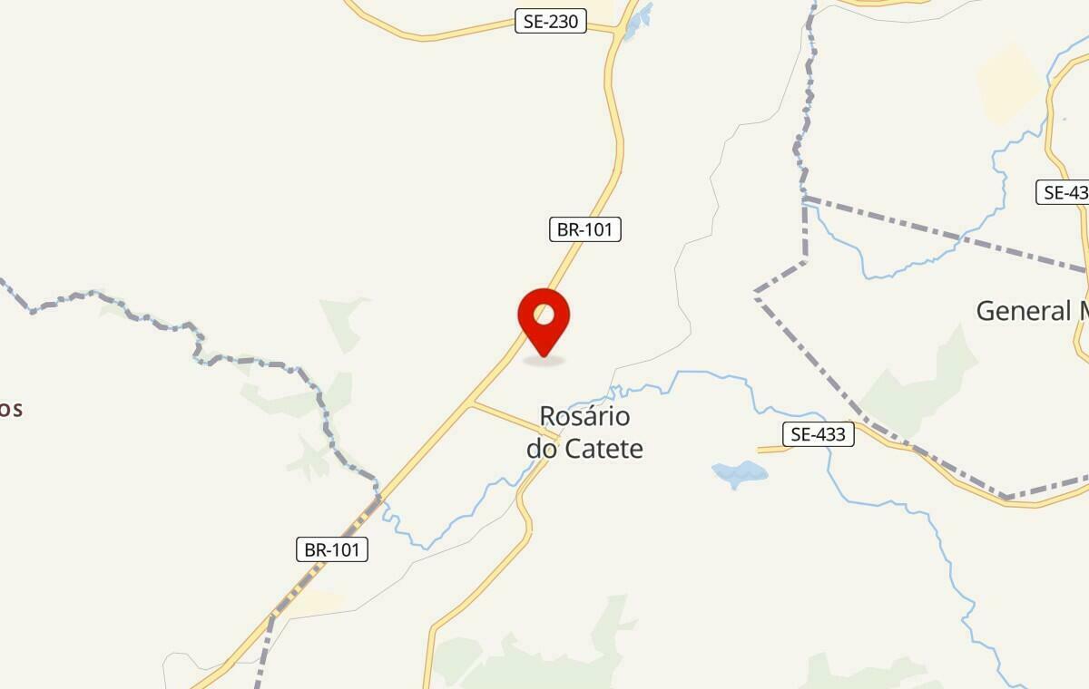 Mapa de Rosário do Catete em Sergipe
