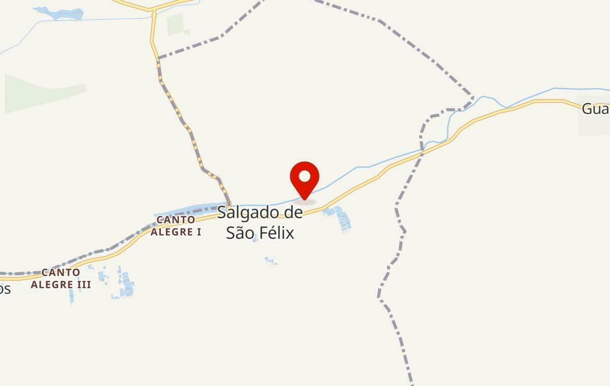 Mapa de Salgado de São Félix na Paraíba