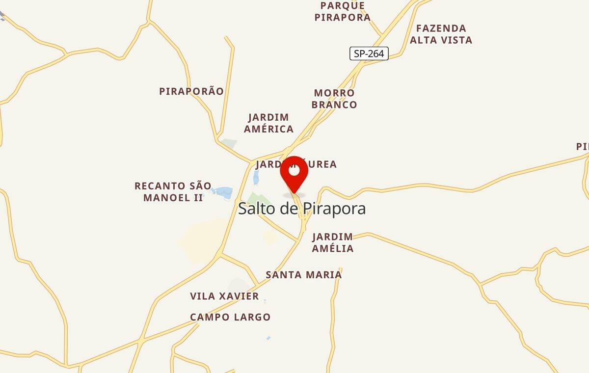 Mapa de Salto de Pirapora em São Paulo