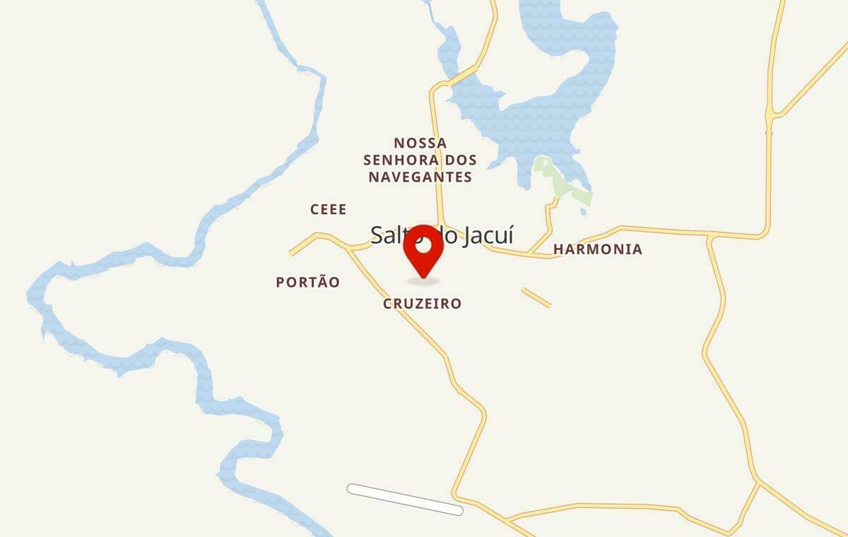 Mapa de Salto do Jacuí no Rio Grande do Sul