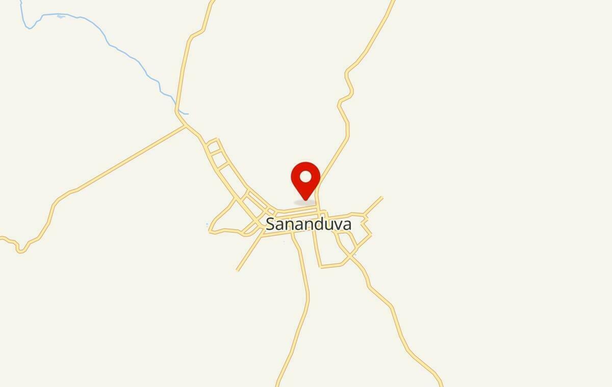Mapa de Sananduva no Rio Grande do Sul