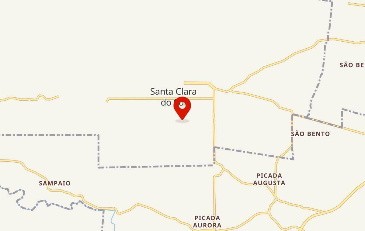 Mapa de Santa Clara do Sul no Rio Grande do Sul