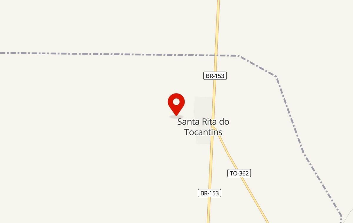 Mapa de Santa Rita do Tocantins no Tocantins