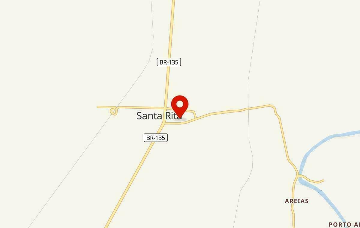 Mapa de Santa Rita no Maranhão