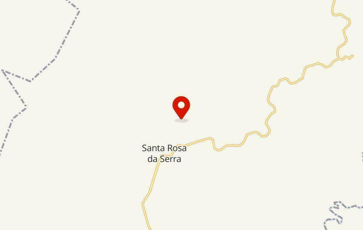 Mapa de Santa Rosa da Serra em Minas Gerais