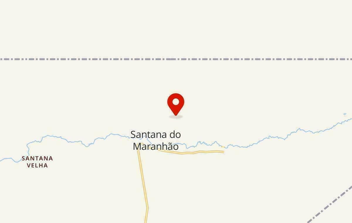 Mapa de Santana do Maranhão no Maranhão